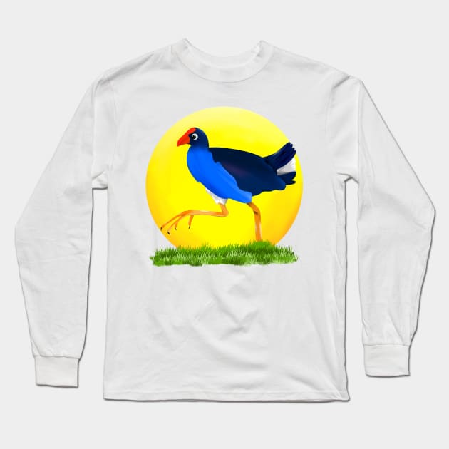 Pukeko Long Sleeve T-Shirt by mailboxdisco